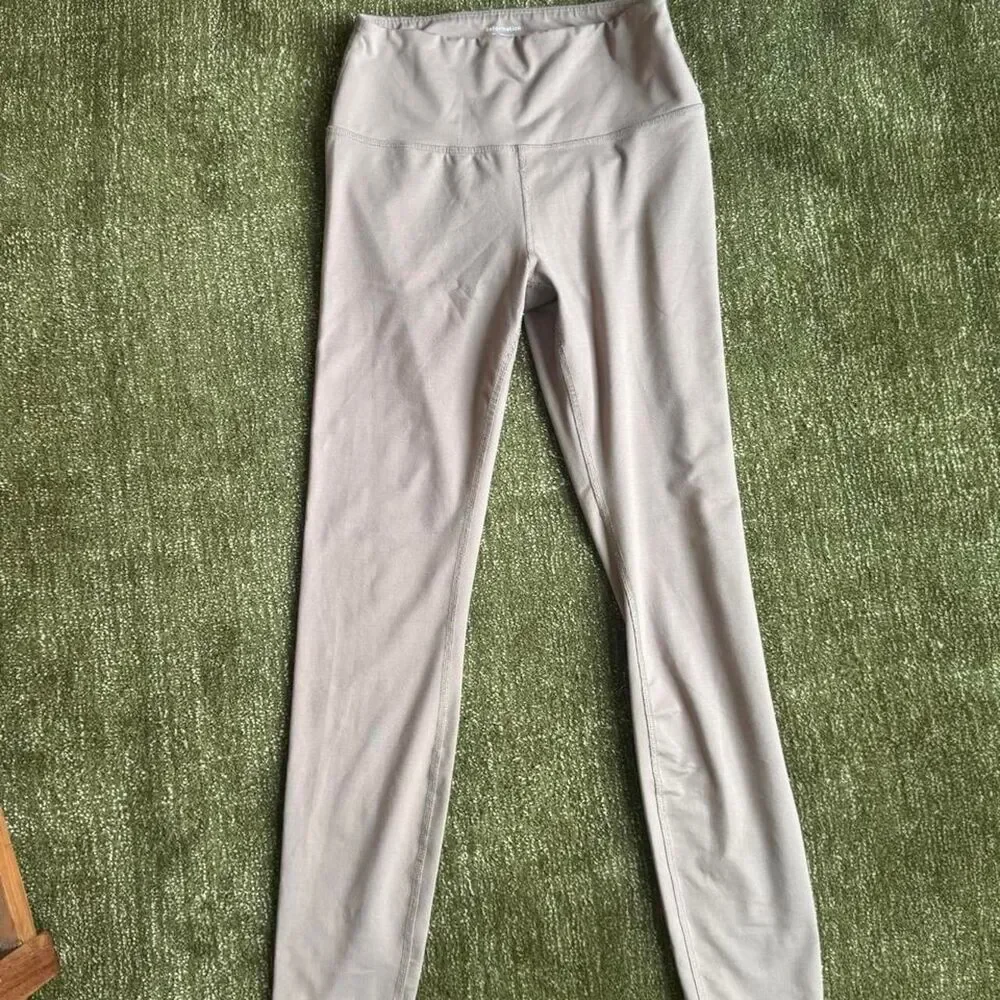 Reformation Women's Grey and Cream Leggings